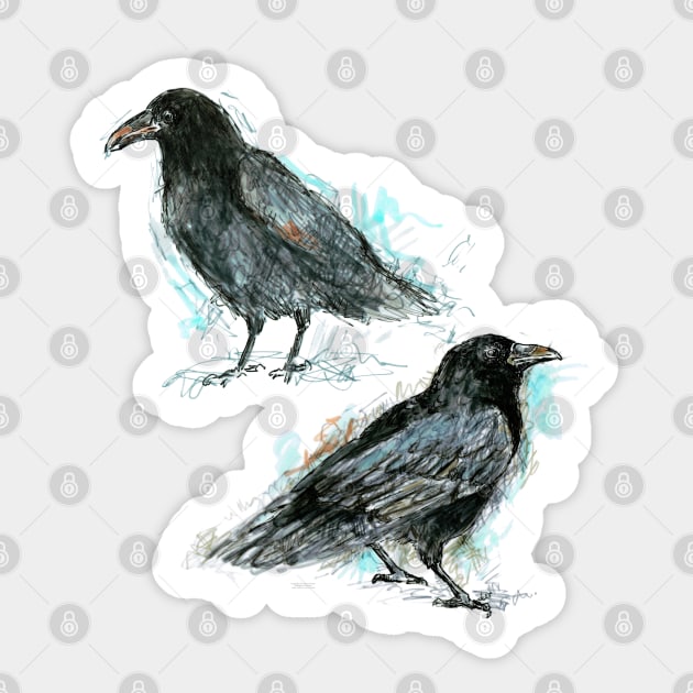 Ravens Sticker by FanitsaArt